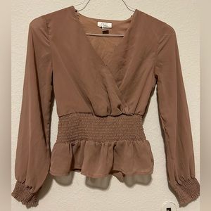 BLUSH COLORED BLOUSE